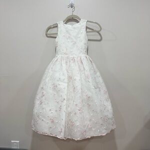 US Angels girls floral bridesmaid dress 7
